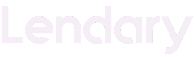 Lendary white logo